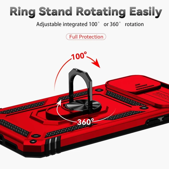 Alt view image 4 of 7 - for iPhone 11 Phone Case with HD Screen Protector 6.1 Red