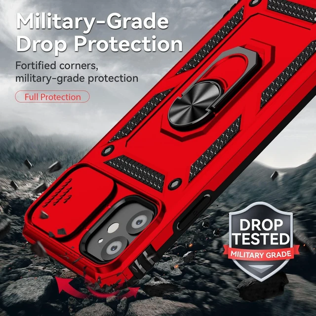 Alt view image 5 of 7 - for iPhone 11 Phone Case with HD Screen Protector 6.1 Red