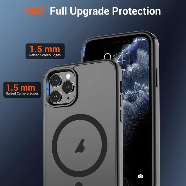 Alt view image 4 of 7 - Magnetic for iPhone 11 Pro Max Case Black