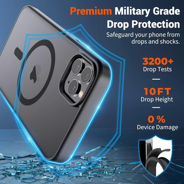 Alt view image 3 of 7 - Magnetic for iPhone 11 Pro Max Case Black