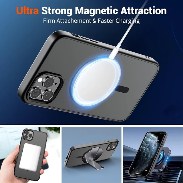 Alt view image 5 of 7 - Magnetic for iPhone 11 Pro Max Case Black
