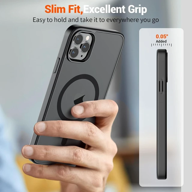 Alt view image 7 of 7 - Magnetic for iPhone 11 Pro Max Case Black