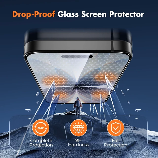 Alt view image 2 of 7 - 3-Pack Screen Protector for iPhone 17 Full Coverage