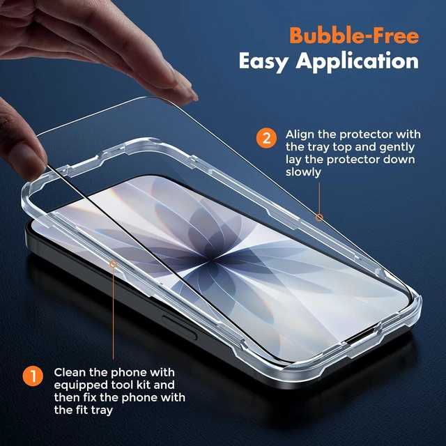 Alt view image 4 of 7 - 3-Pack Screen Protector for iPhone 17 Full Coverage