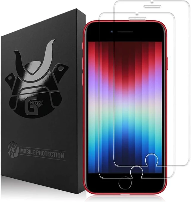 Main image of 2 Pack Glass Screen Protector for iPhone SE 2nd & 3rd Generation
