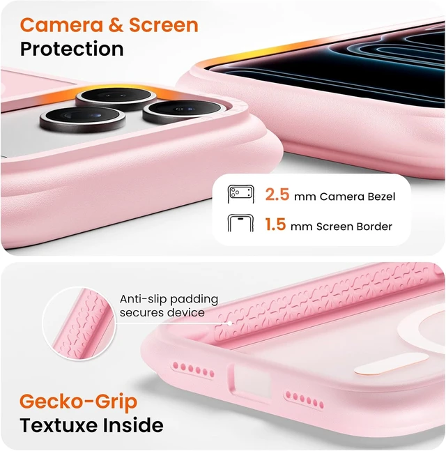 Alt view image 6 of 7 - Magnetic for iPhone 17 Pro Max Case 20FT Drop Protection Slim Fit