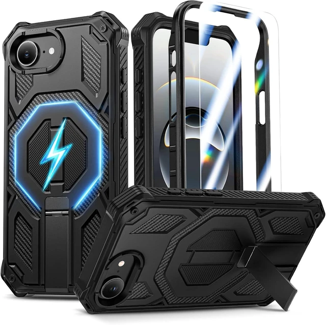 Main image of Magnetic for iPhone 17e Case/iPhone 16e Case with Screen Protector Black