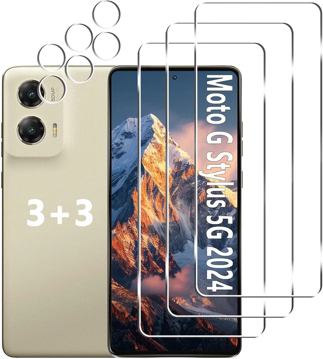 Main image of for Moto G Stylus 5G 2024 Screen Protector +Camera Lens Protector
