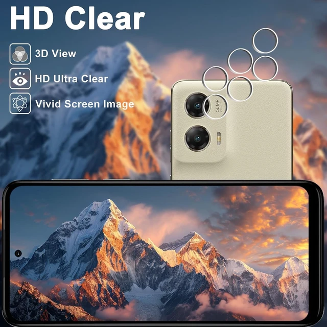 Alt view image 4 of 7 - for Moto G Stylus 5G 2024 Screen Protector +Camera Lens Protector