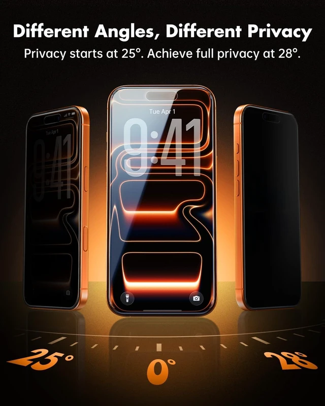 Alt view image 4 of 7 - for iPhone 17 Pro Max Privacy Screen Protector QuickSet Box