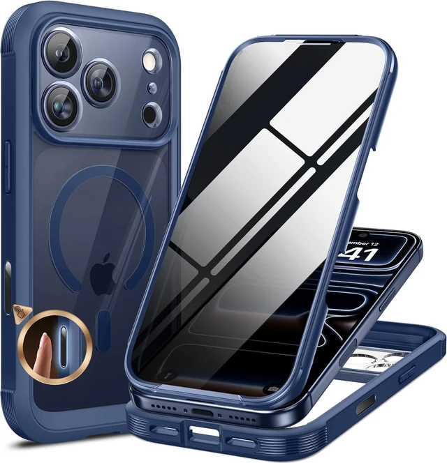 Main image of for iPhone 17 Pro Privacy Series Case Magsafe Deep Blue