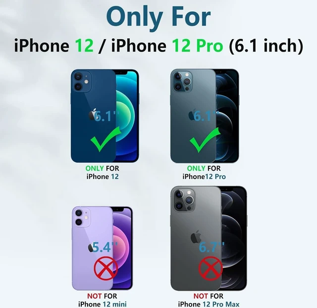 Alt view image 2 of 7 - for iPhone 12 Case with Built-in Screen Protector and Kickstand