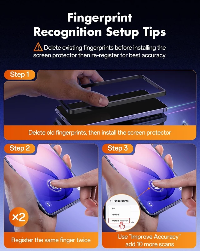 Alt view image 4 of 7 - Screen Protector for Galaxy S26 Ultra 2-Pack