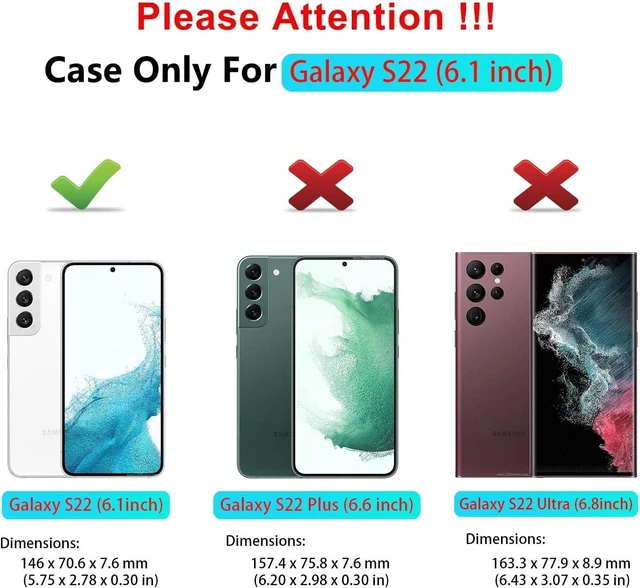 Main image of for Galaxy S22 5G Case with HD Screen Protector Red