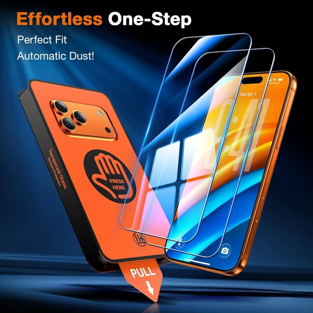 Alt view image 3 of 7 - for iPhone 18 Pro Max/iPhone 17 Pro Max Screen Protector Smartwatch