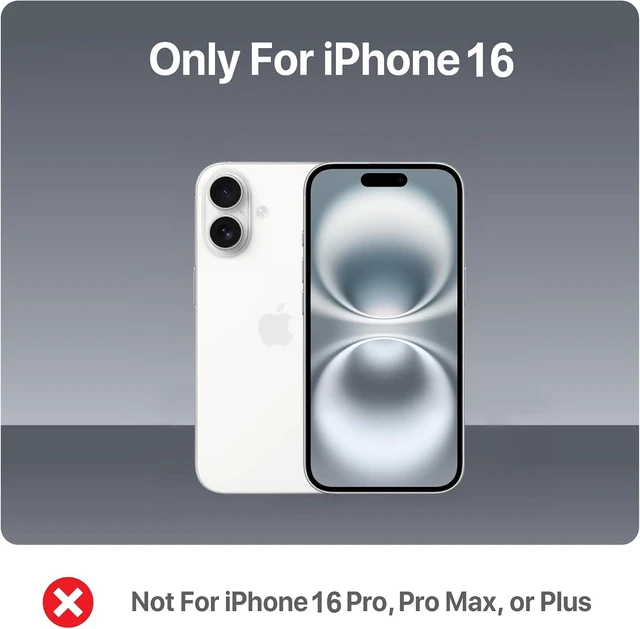Alt view image 2 of 7 - 2 Pack Tempered Glass Screen Protector for iPhone 16