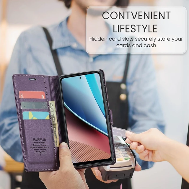 Alt view image 4 of 5 - Wallet Case for Galaxy A17 5G Purple