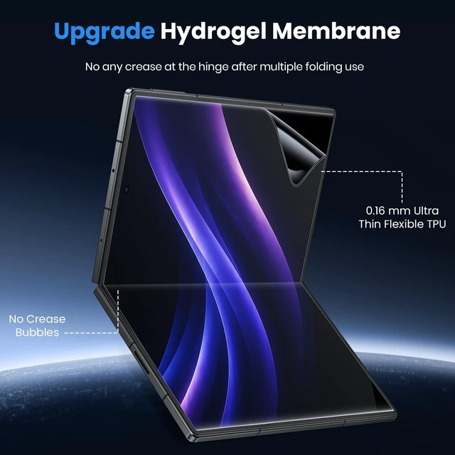Alt view image 3 of 7 - for Galaxy Z Fold 8 Screen Protector - Easily Install