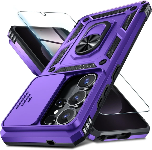 Main image of for Galaxy S26 Ultra Case Built in Slide Camera Cover Purple