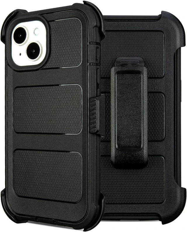 Main image of for Defender Phone Case iPhone 14 Case with Clip Holster Work Outdoor Black