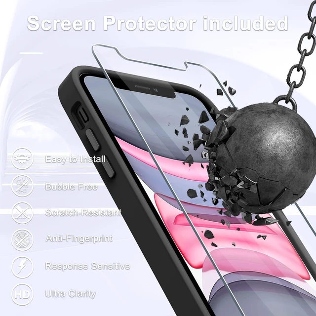 Alt view image 7 of 7 - for iPhone 11 Case Matte Magnetic Phone Case Black