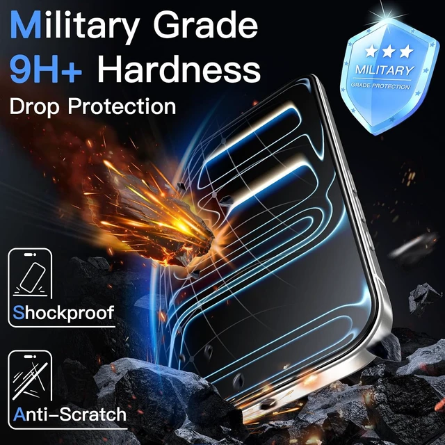 Alt view image 6 of 7 - Anti-Reflective 9H+ Screen Protector for iPhone 17 Pro Max 2-Pack