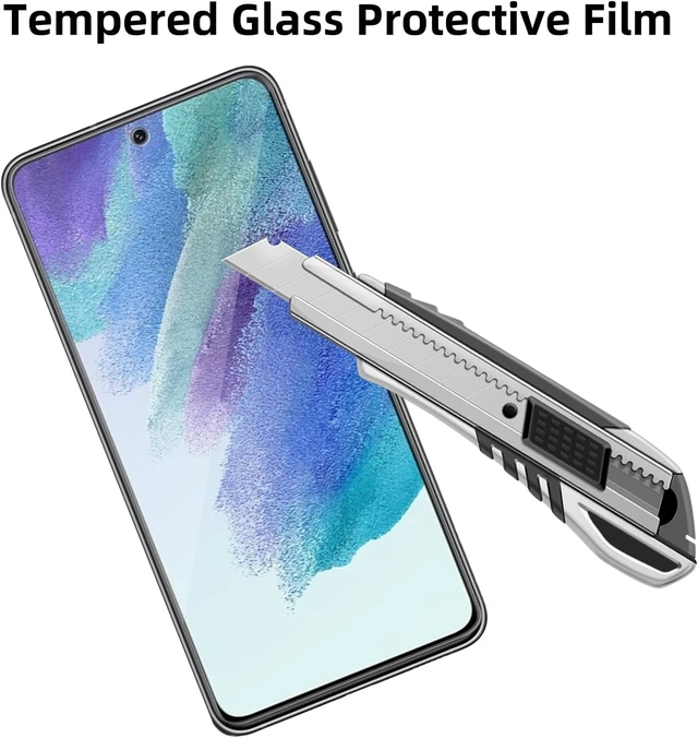 Alt view image 3 of 6 - 4 Pack Glass Screen Protector for Galaxy S21 FE 5G /SM-g990u