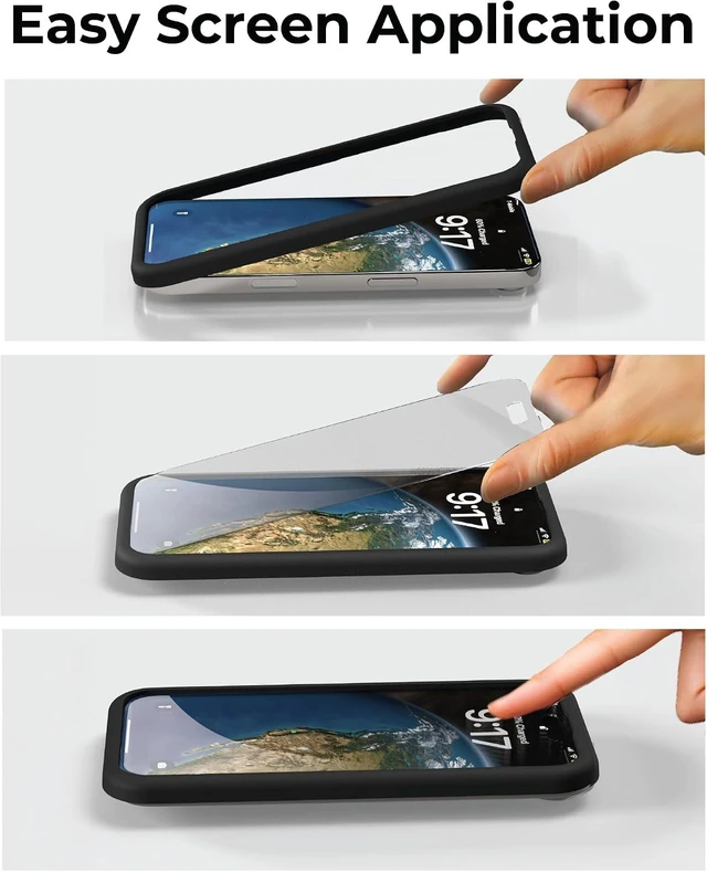 Alt view image 4 of 7 - 2 Pack Tempered Glass Screen Protector for iPhone 16