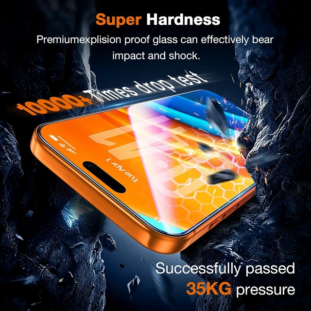 Alt view image 4 of 7 - for iPhone 18 Pro Max/iPhone 17 Pro Max Screen Protector Smartwatch