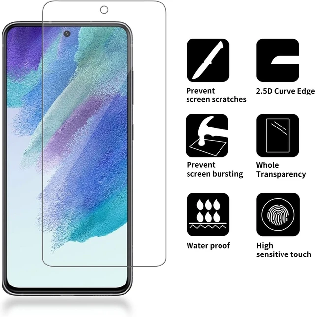 Alt view image 2 of 6 - 4 Pack Glass Screen Protector for Galaxy S21 FE 5G /SM-g990u