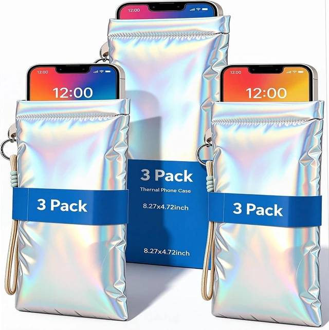 Main image of 3 Pack Thermal Phone Case Extends Battery Life 5X in Cold or Hot Weather