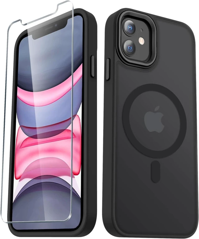 Main image of for iPhone 11 Case Matte Magnetic Phone Case Black