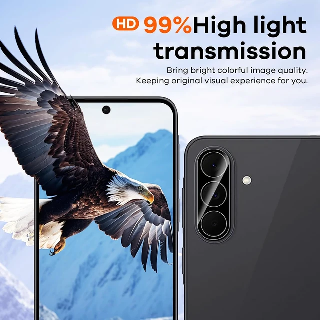 Alt view image 3 of 3 - 4+4 for Galaxy A37 5G Screen Protector Camera Lens Protector