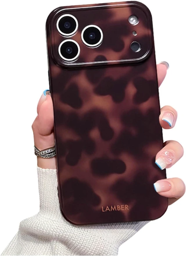 Main image of Cute Phone Case for iPhone 17 Pro/18 Pro Case Tortoiseshell Leopard