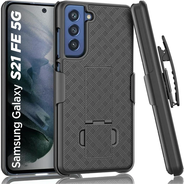 Main image of Designed for Galaxy S21 FE 5G Case with Belt Clip Holster