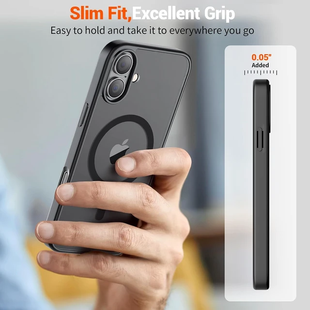 Alt view image 4 of 4 - Magnetic for iPhone 16 Case Black