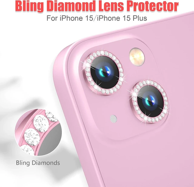 Main image of 3+3 6 Pack for iPhone 15/15 Plus Camera Lens Protector Cover