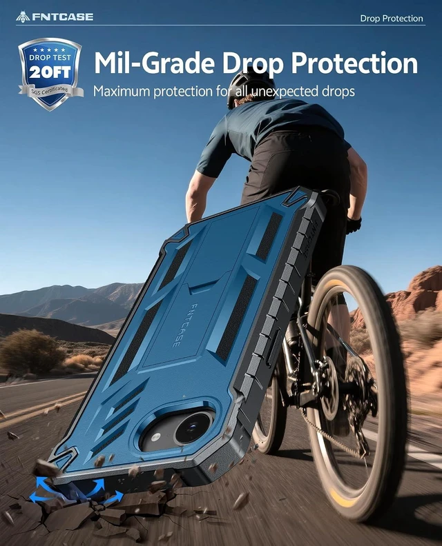 Alt view image 5 of 5 - for iPhone 17e Case with Built-in Screen Protector and Kickstand