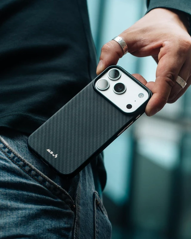 Alt view image 2 of 2 - for iPhone 18 Pro Case Super Thin Aramid Fibre Black