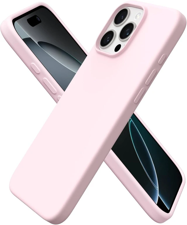 Main image of for iPhone 16 Pro Max Case Liquid Silicone Chalk Pink
