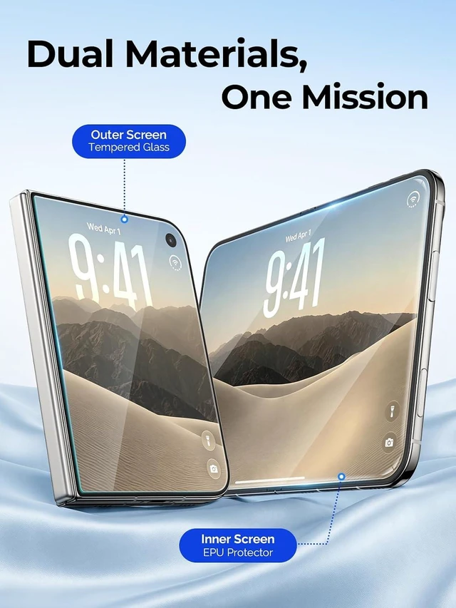 Main image of Tempered Glass and Soft Screen Protector for iPhone Duo Clear