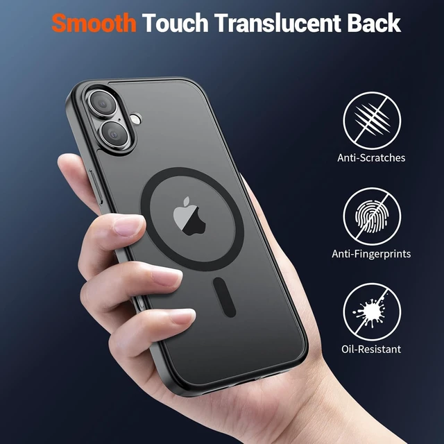 Alt view image 3 of 4 - Magnetic for iPhone 16 Case Black