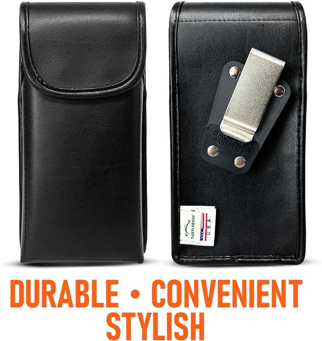 Alt view image 4 of 5 - Turtleback iPhone 18 Pro / 17 Pro Leather Belt Clip Holder Vertical-Medium