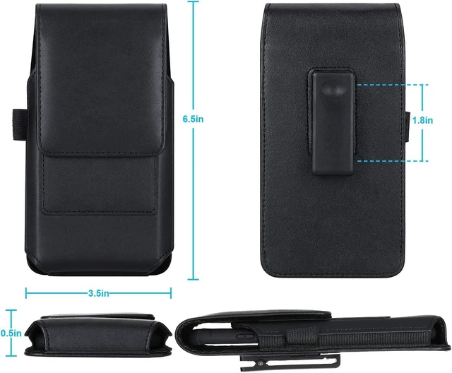 Alt view image 7 of 7 - Phone Holster for Galaxy S24+ Note 20 Ultra 5G Leather Belt Case 360 Rotating Pouch Case Holster Belt Clip for S23+ S22+ 5G S21 FE 5G Note 10 Plus 5G S21+ S20 Ultra S20+ S10+