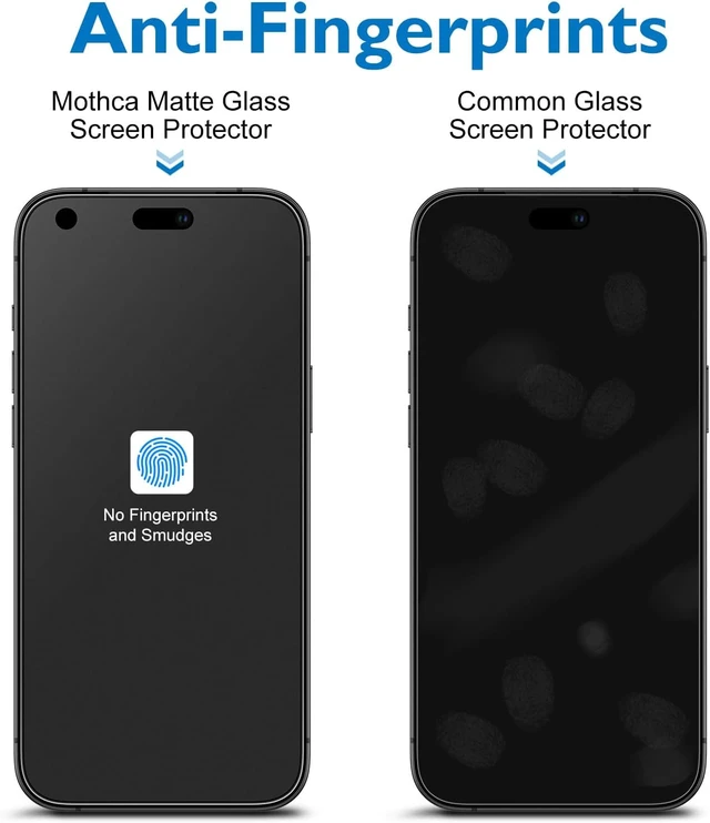 Alt view image 2 of 7 - 3 Pack for iPhone 18 Pro Max Matte Glass Screen Protector 6.9-inch