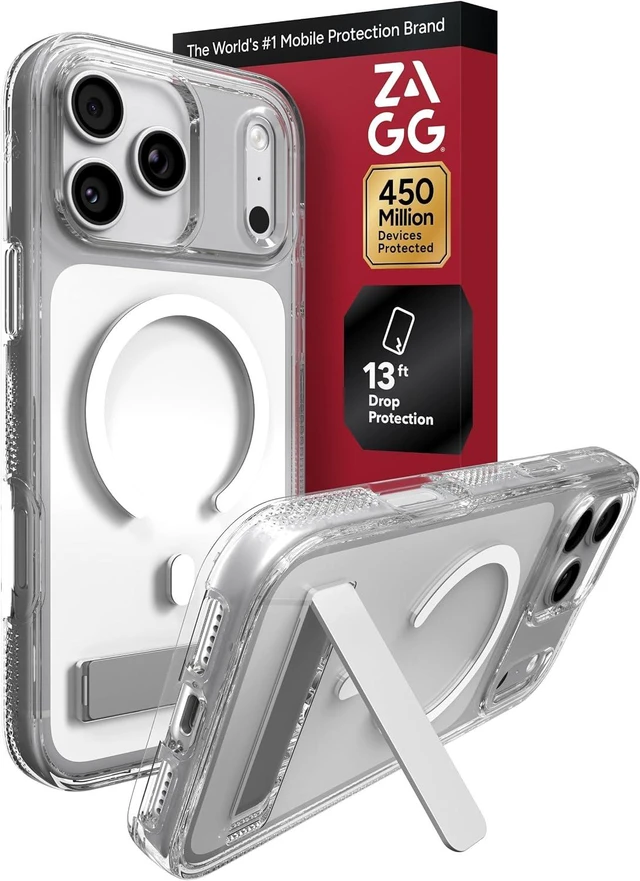 Main image of Crystal Palace Clear Case with Stand for iPhone 18 Pro Max/ 17 Pro Max