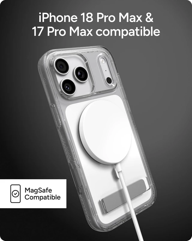 Alt view image 2 of 6 - Crystal Palace Clear Case with Stand for iPhone 18 Pro Max/ 17 Pro Max