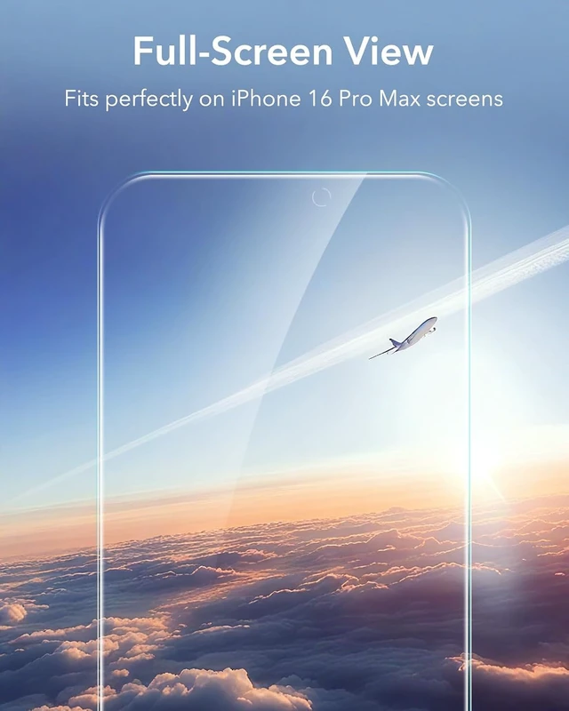 Alt view image 7 of 7 - 3 Pack for iPhone 16 Pro Max Privacy Screen Protector FlawlessFit Tray