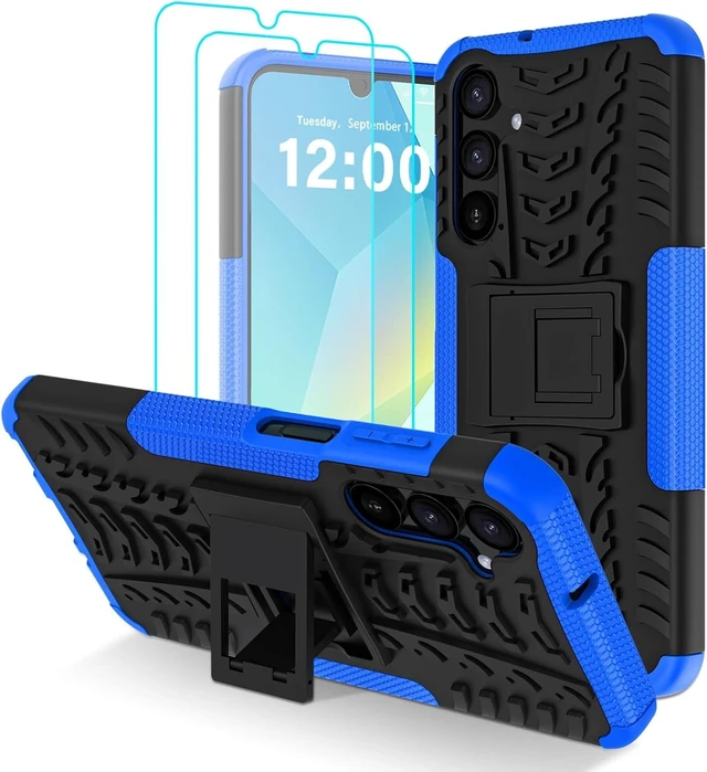 Main image of for Galaxy A16 5G Case with 2 Pack Screen Protector Blue