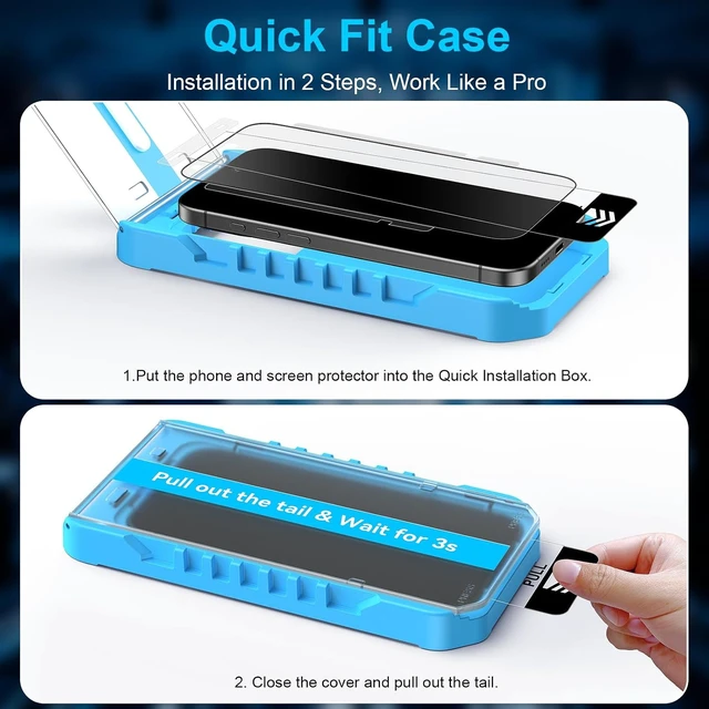 Alt view image 6 of 6 - 2 Pack for iPhone 18 Pro 6.3-inch Matte Glass Screen Protector